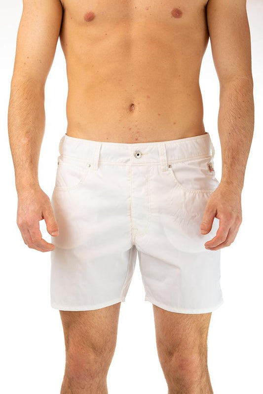 BOXER PIATTO UOMO BIANCO NEWBEACH 021OFFWHITE ROY ROGER'S
