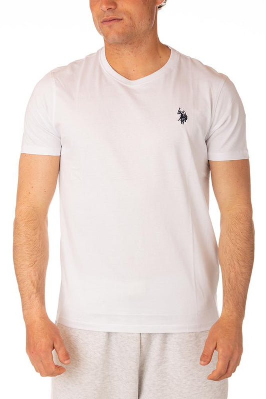 MAGLIA UOMO BIANCO 154026 BIANCO100 US POLO