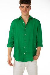 MAGLIA CAMICIA UOMO VERDE