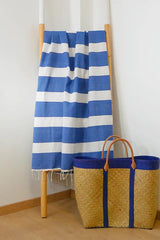 TELO MARE COTONE UNISEX  BLU TRANSAT ROYAL COMPTOIR DE LA PLAGE