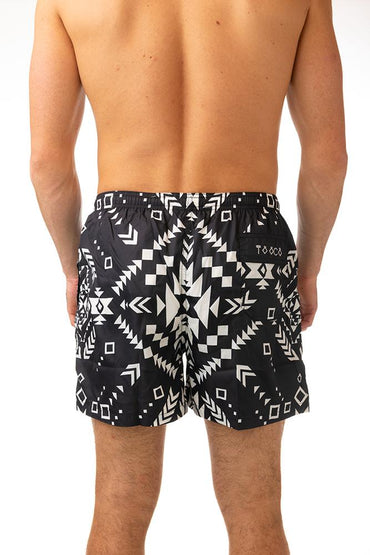 BOXER MOLLA UOMO NERO/BIANCO CLASSIC OHANABLACK TOOCO