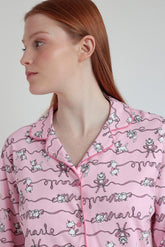 PIGIAMA DONNA ROSA DISNEY 63665 MARIE B DISNEY