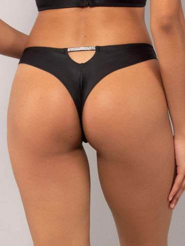 SLIP BRASILIANA DONNA SK35 NERO VERDISSIMA