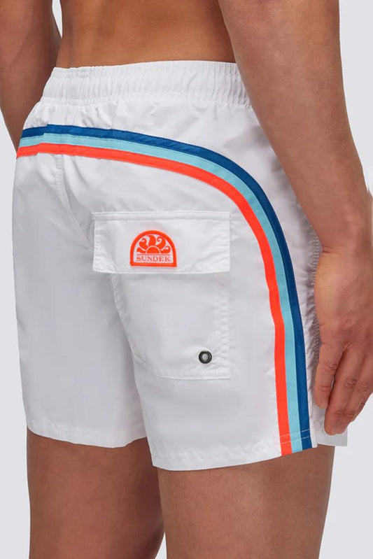 BOXER MOLLA UOMO BIANCO M504 00634 SUNDEK