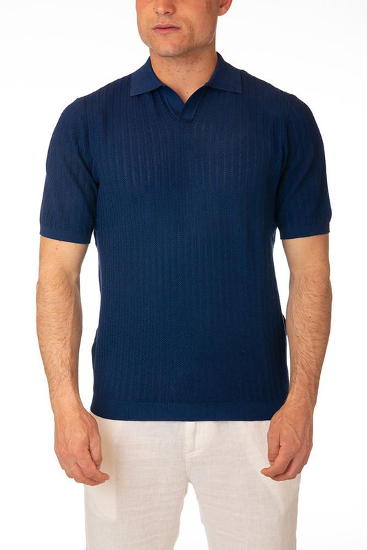 MAGLIA POLO UOMO BLU 28607 80 BLU FERRANTE