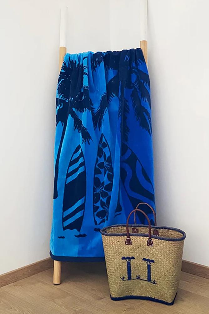 TELO MARE SPUGNA UNISEX BLU FLORIDA LOMBOK COMPTOIR DE LA PLAGE