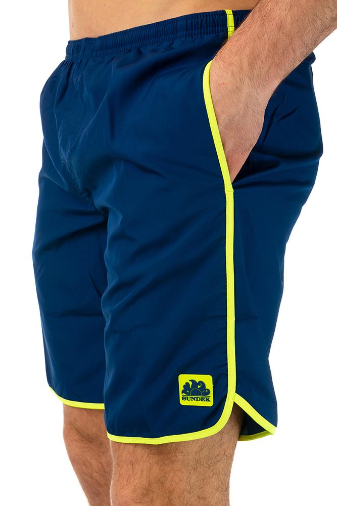 BOXER Uomo SUNDEK con elastico LUNGO Blu