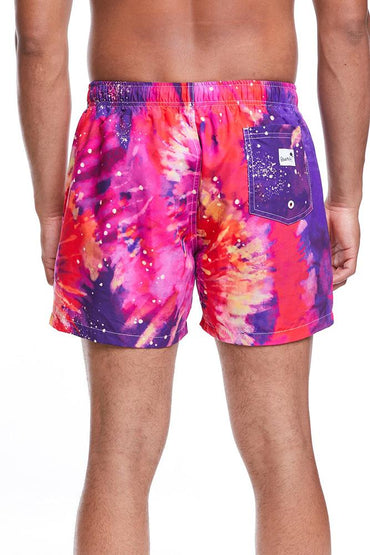 BOXER Uomo BOARDIES con elastico CORTO Rosso