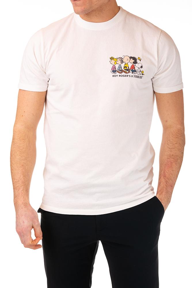 MAGLIA T-SHIRT UOMO BIANCO PEANUTS WHITE ROY ROGER'S
