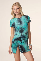 ABITO CORTO DONNA VERDE FK25-0506 AQ FXXK