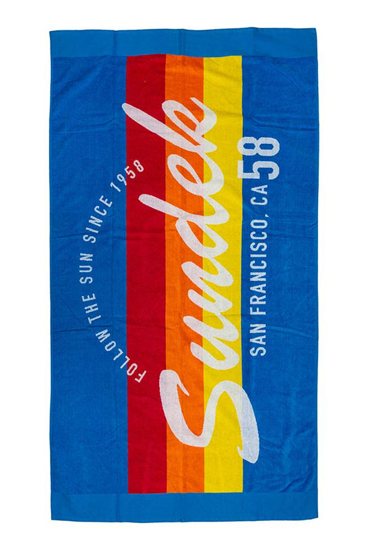 TELO MARE UNISEX SUNDEK SPUGNA Azzurro