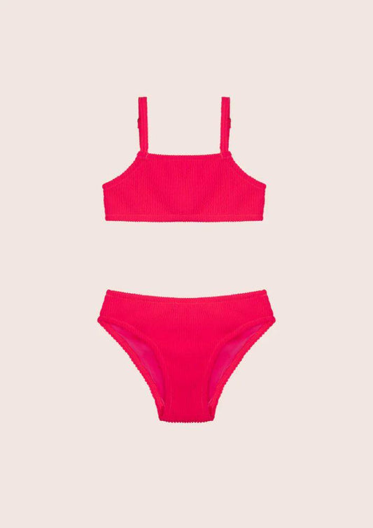 BIKINI BAMBINA FXXK BRASSIERE slip regolare Fucsia