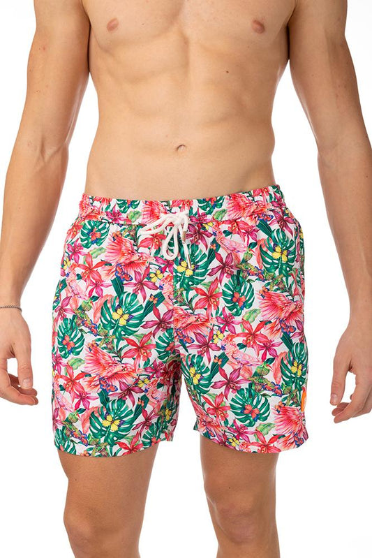 BOXER Uomo SUNS con elastico CORTO Bianco