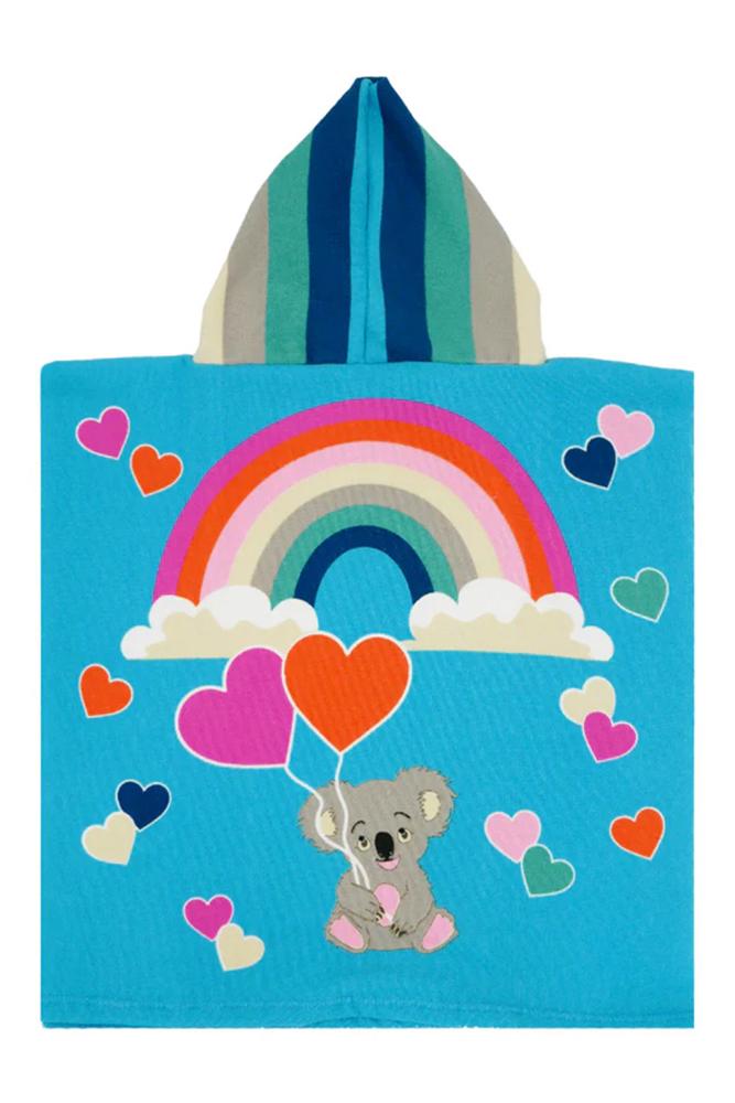 ACCAPPATOIO MICROFIBRA BAMBINO CELESTE PONCHODREAMY KOALA COMPTOIR DE LA PLAGE