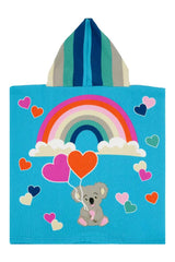 ACCAPPATOIO MICROFIBRA BAMBINO CELESTE PONCHODREAMY KOALA COMPTOIR DE LA PLAGE