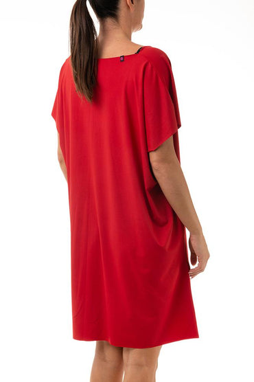 KAFTANO DONNA ROSSO SCURO CLEO RED VELVET BE BEACH
