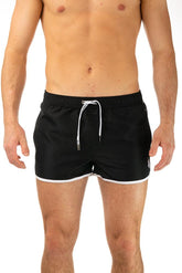 BOXER Uomo US POLO con elastico CORTO Nero