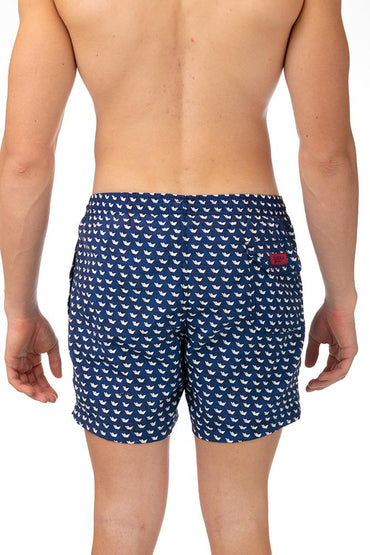 BOXER Uomo ZEY&BRA con elastico CORTO Blu