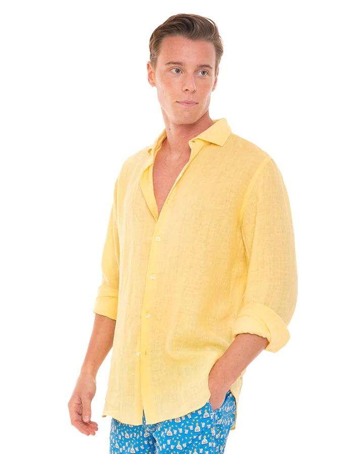 MAGLIA Uomo MC2 SAINT BARTH CAMICIA Giallo