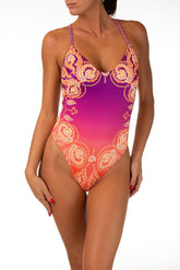 INTERO  IMBOTTITO DONNA  ARANCIO