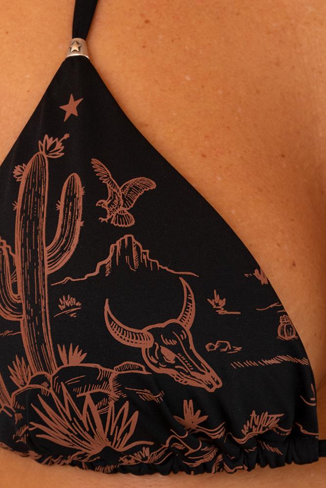 BIKINI TRIANGOLO DONNA NERO PF110S 034 PIN UP