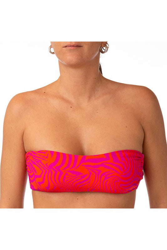 MIX REGGISENO Donna BE BEACH FASCIA Fucsia/arancio