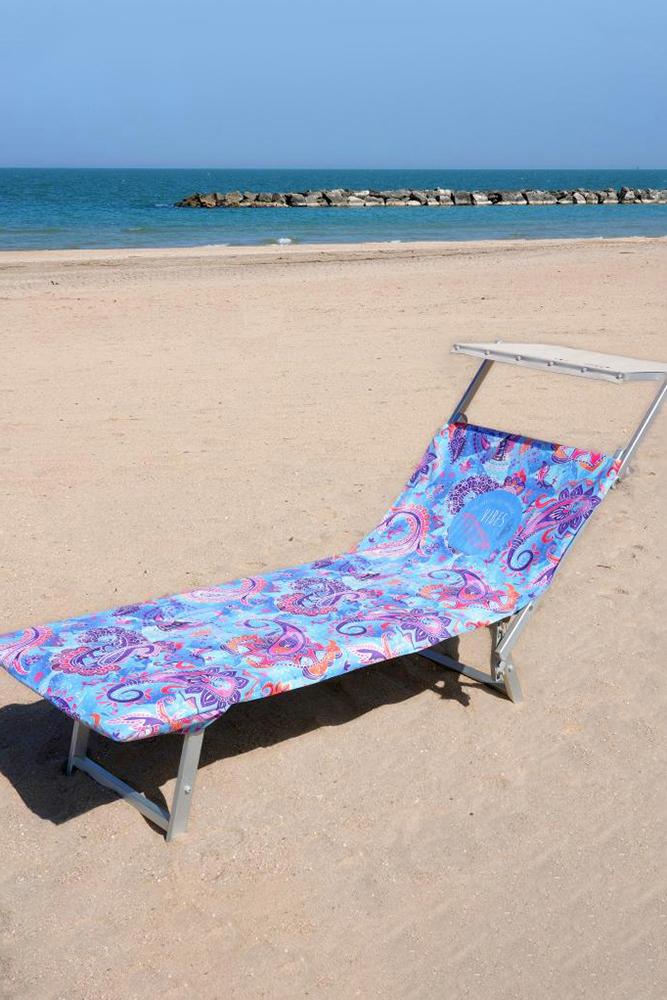 TELO MICROFIBRA UNISEX AZZURRO NOWIND PAISLEY VIBES