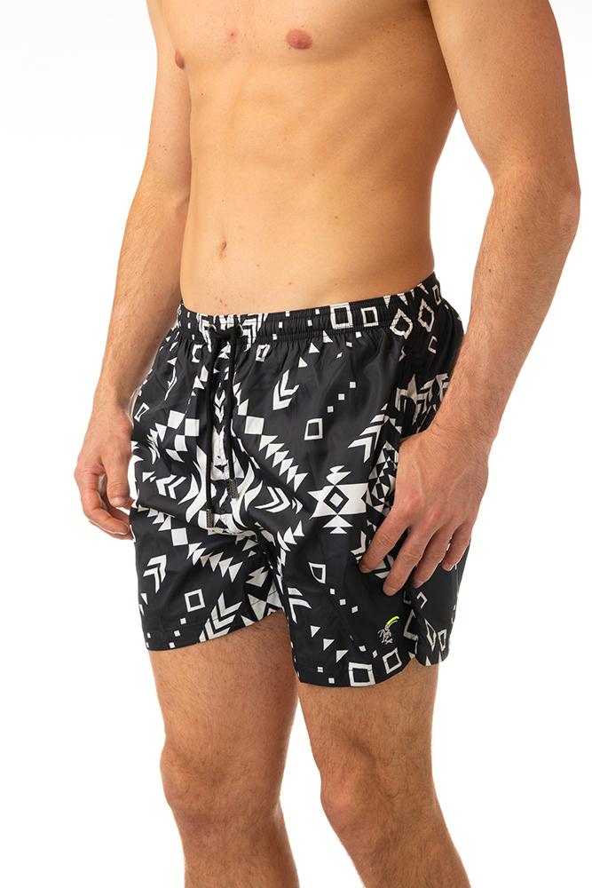 BOXER MOLLA UOMO NERO/BIANCO CLASSIC OHANABLACK TOOCO