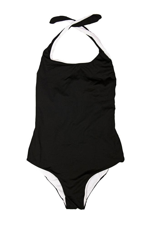 INTERO BAMBINA BE BEACH senza Imbottitura Nero/bianco