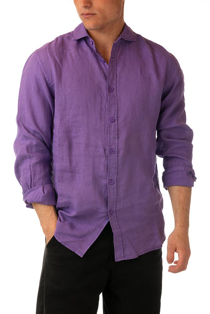 MAGLIA CAMICIA UOMO VIOLA FK24-5005 VI FXXK
