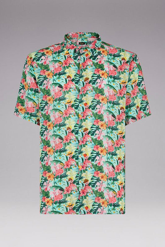 MAGLIA Uomo FXXK CAMICIA Azzurro fantasia