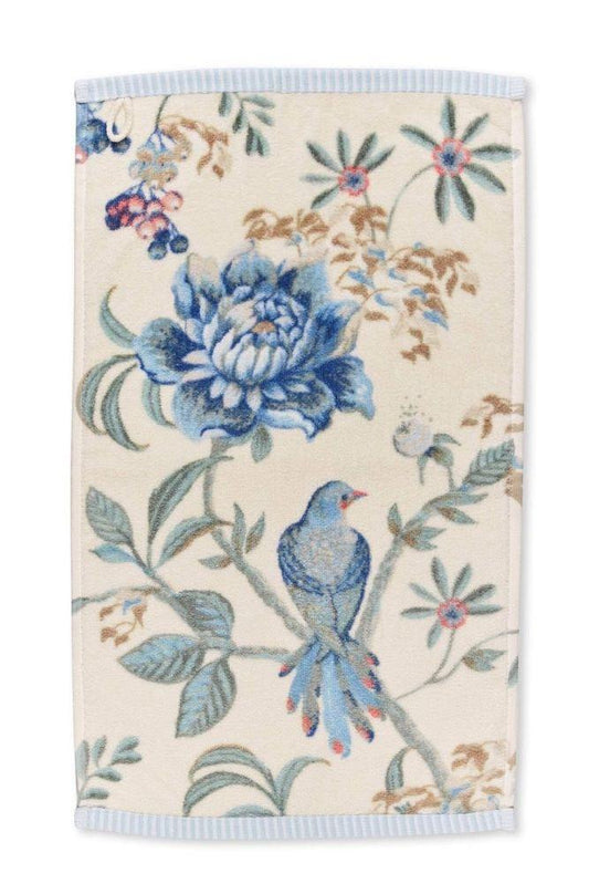TELO CASA SPUGNA UNISEX AVORIO PIP325860 WHITE BLU PIP STUDIO