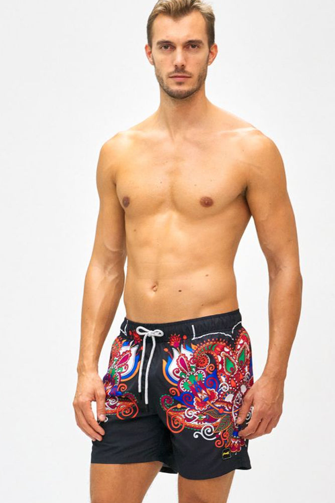 BOXER MOLLA UOMO  NERO F21-BOXER 2060U FXXK 