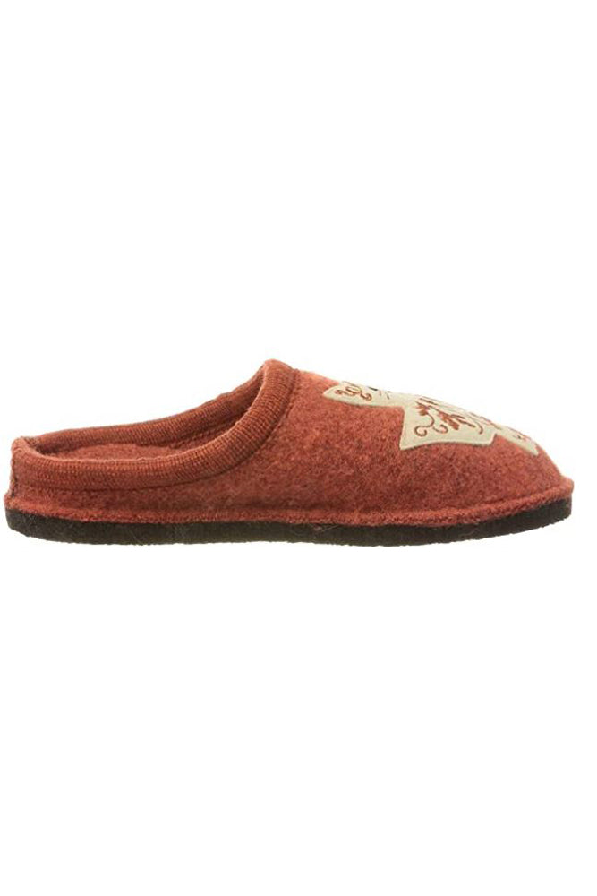 PANTOFOLE AUTUNNO/INVERNO UNISEX  GRIGIO LIZZY TERRACOTTA HAFLINGER 