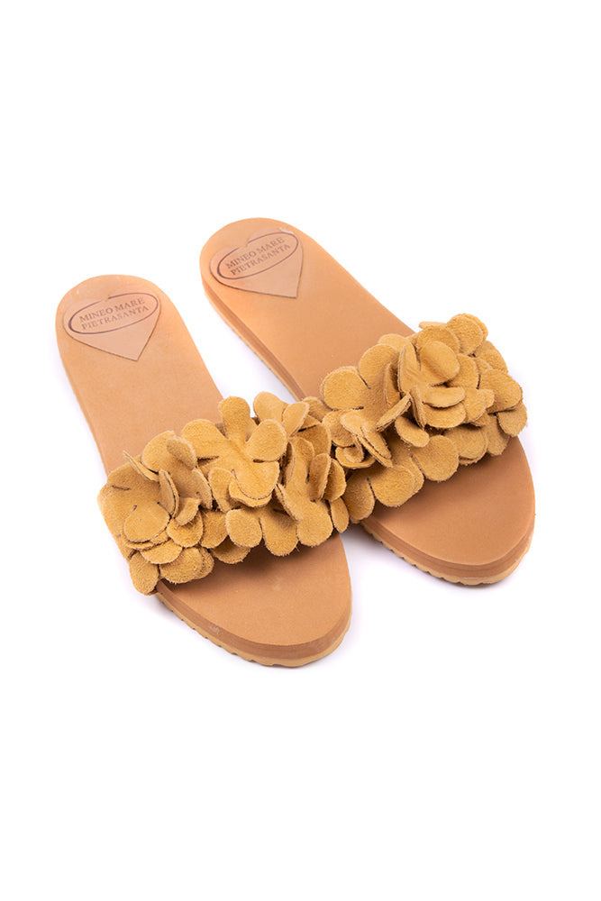 SCARPE DONNA  NATURALE CIABATTINA CAMMELLO MINEO MARE PIETRASANTA 