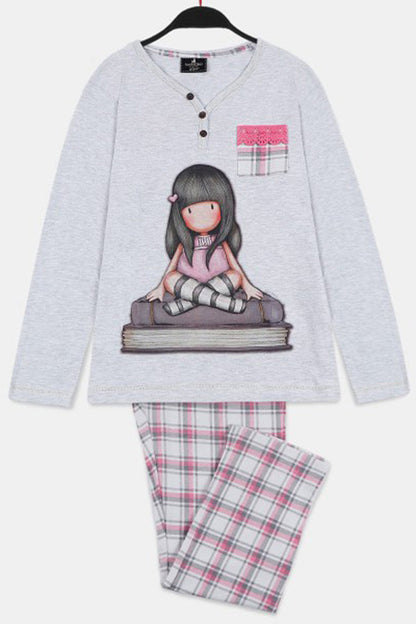 PIGIAMA BAMBINA  GRIGIO 55589 GRIGIO SANTORO 