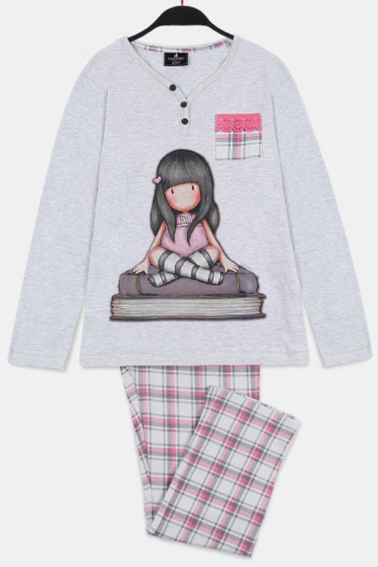 PIGIAMA BAMBINA  GRIGIO 55589 GRIGIO SANTORO 