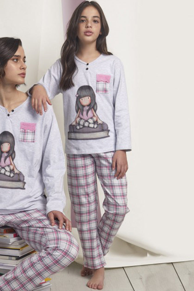 PIGIAMA BAMBINA  GRIGIO 55589 GRIGIO SANTORO 