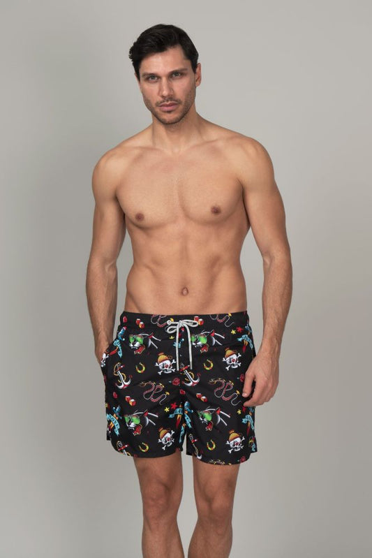 BOXER MOLLA UOMO  NERO BOXERF22 2050 FXXK 