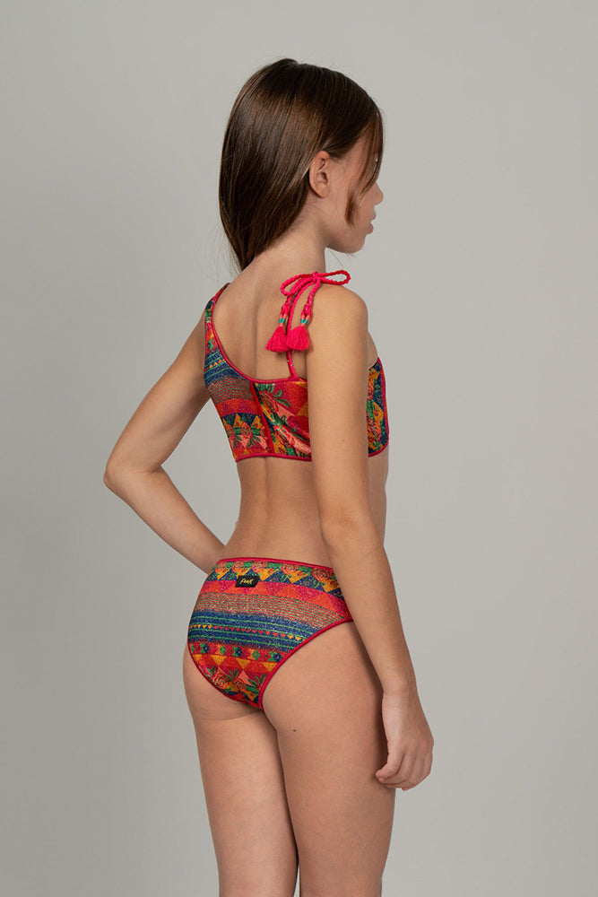 BIKINI FASCIA BAMBINA  VIOLA FJ220221 FRIDA FXXK 