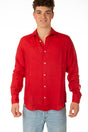 MAGLIA CAMICIA UOMO  ROSSO PAMPLONA 41RED MC2 SAINT BARTH 
