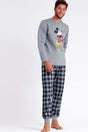 PIGIAMA AUTUNNO/INVERNO UOMO  GRIGIO 60691 MICHEY DISNEY 