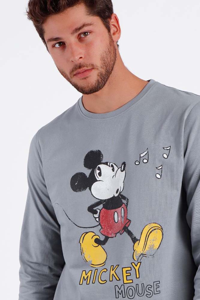 PIGIAMA AUTUNNO/INVERNO UOMO  GRIGIO 60691 MICHEY DISNEY 