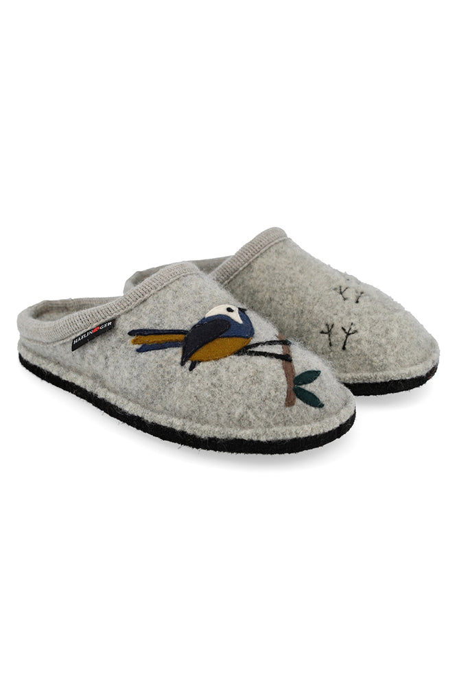 PANTOFOLE AUTUNNO/INVERNO UNISEX  GRIGIO SONGBIRD STEIN HAFLINGER 
