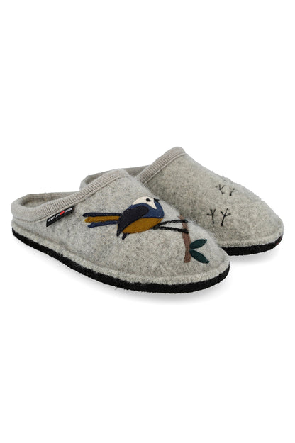 PANTOFOLE AUTUNNO/INVERNO UNISEX  GRIGIO SONGBIRD STEIN HAFLINGER 
