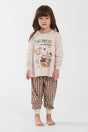 PIGIAMA BAMBINA  ROSA 6122 CASTAGNA HAPPY PEOPLE 