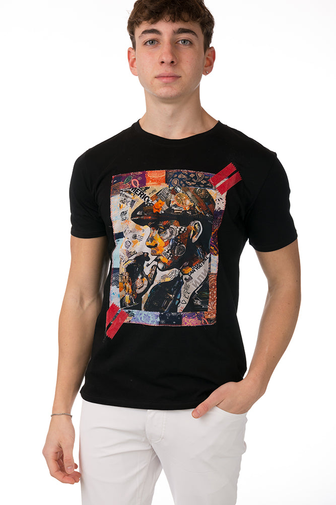 MAGLIA UOMO  NERO ICON VR211NERO BOB 