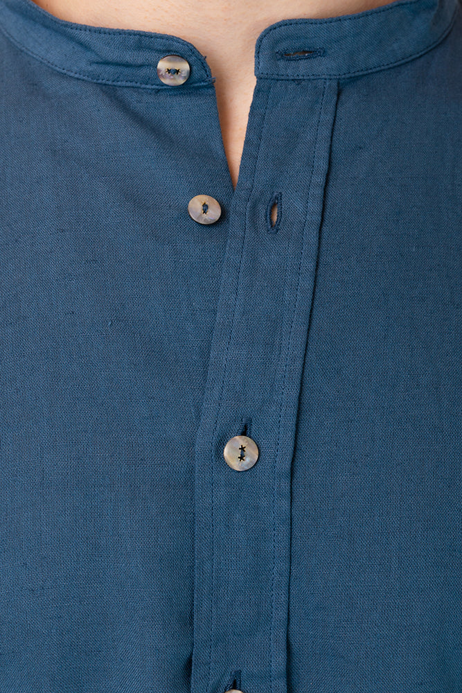 MAGLIA CAMICIA UOMO  BLU 23FK2601 BL FXXK 