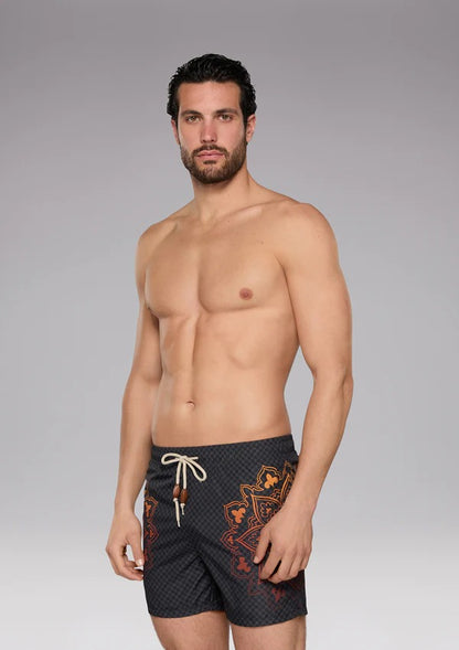 BOXER MOLLA UOMO  VERDE FK232025 ARANCIO FXXK 