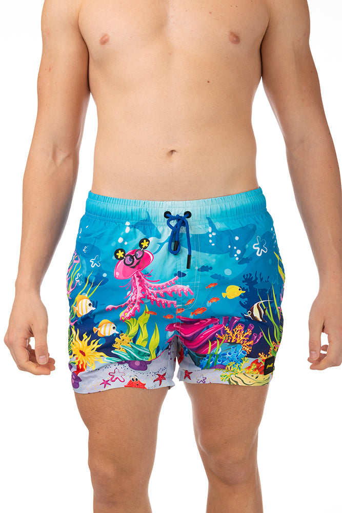 BOXER MOLLA UOMO  AZZURRO FK232035 MARINO FXXK 